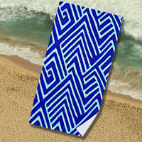 Blue Surf Theme Abstract Geometric