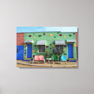 Blue Swallow Motel, Tucumcari, New Mexico Canvas Print