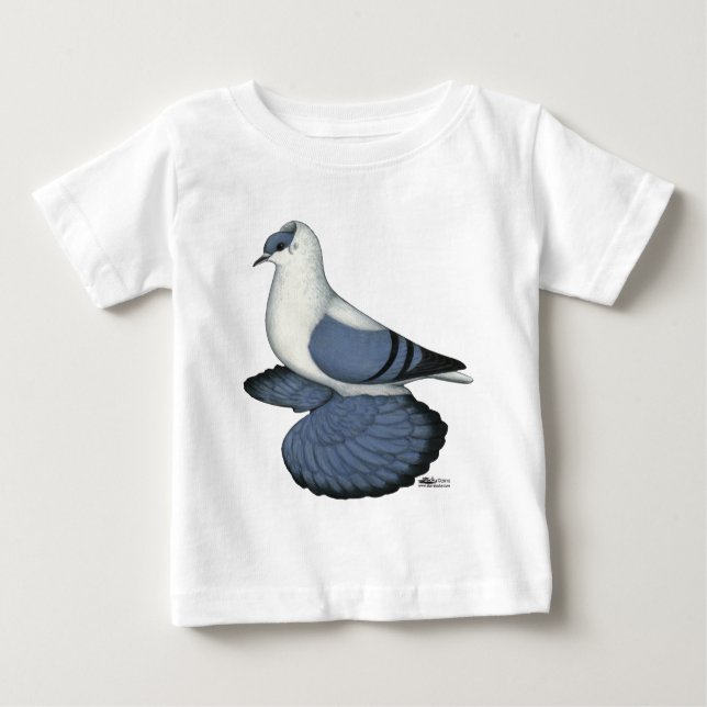 Blue Swallow Pigeon Baby T-Shirt (Front)