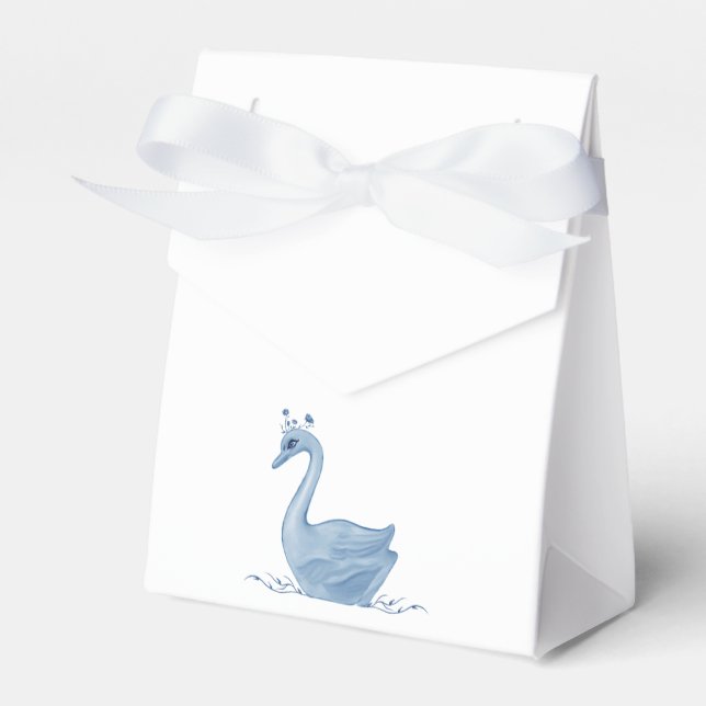 Blue Swan Favour Box (Front Side)