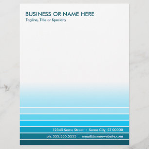 blue swatch customised letterhead