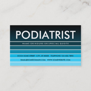 blue swatch PODIATRIST Business Card