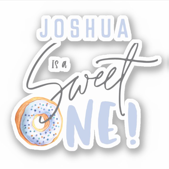 blue Sweet one 1st birthday (Front)