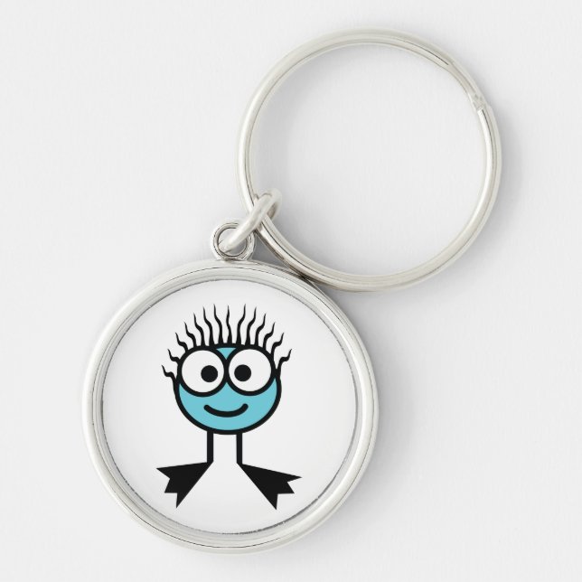 Blue Swim Character Key Ring (Front)