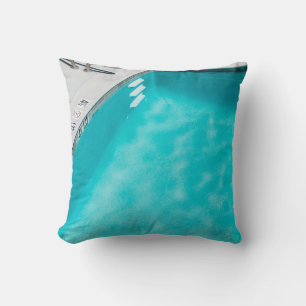 Blue swimming pool cushion