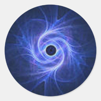 Blue Swirl  Classic Round Sticker