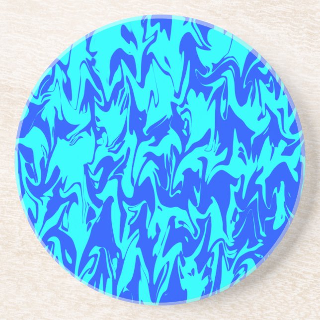 Blue Swirl Coaster (Front)