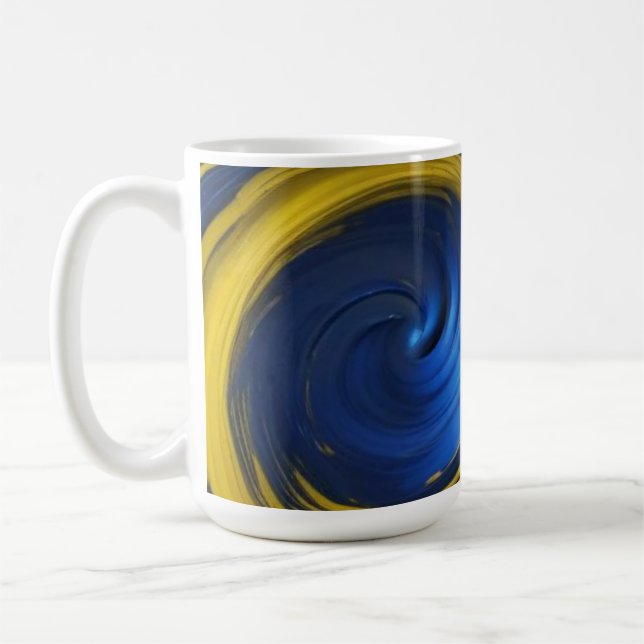Blue Swirl Coffee Mug (Left)