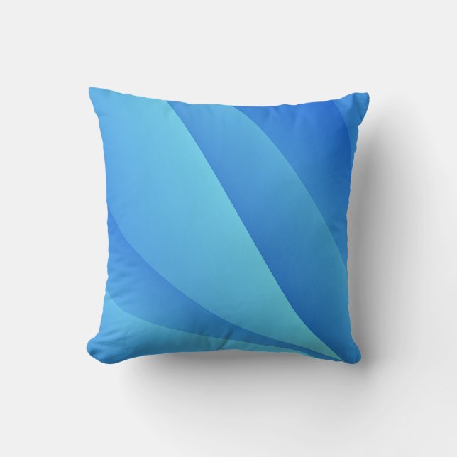 Blue Swirl Cushion (Front)