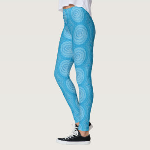 Blue Swirl Leggings