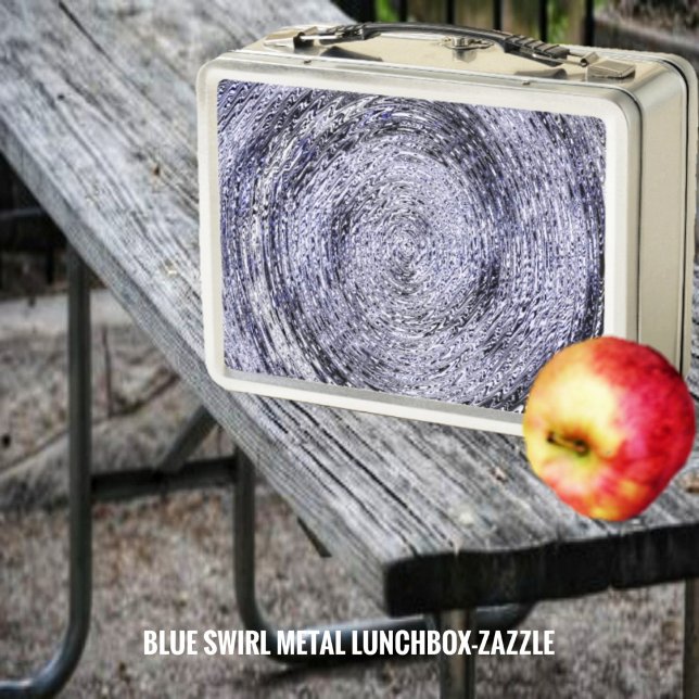 Blue Swirl  Metal Lunch Box (Creator Uploaded)