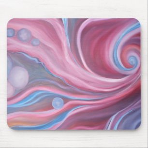 Blue swirl Mouse Pad