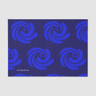 Blue Swirl Tissue Paper