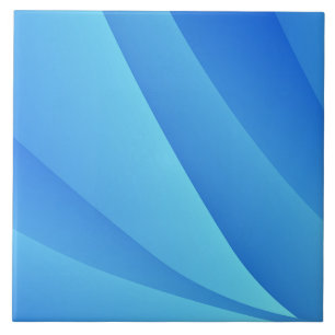 Blue Swirls Ceramic Tile