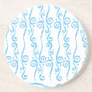 Blue Swirls Coaster