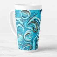 Blue Swirls Digital AI-Generated Abstract