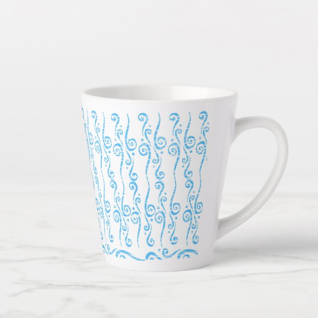 Blue Swirls Mug (Right)