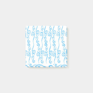 Blue Swirls Notepad