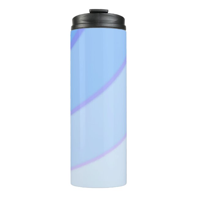 Blue Swirls Thermal Tumbler (Front)