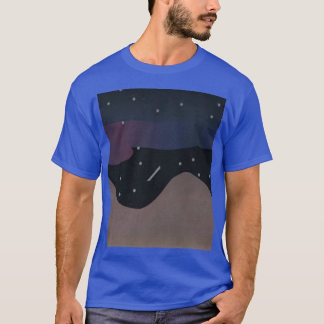 Blue T-shirt with Nighttime Scene (Front)
