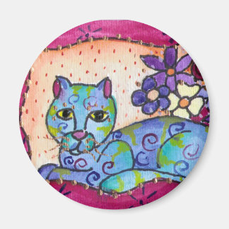 Blue Tabby Cat Magnet