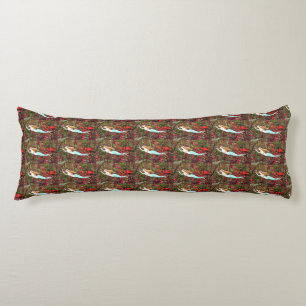 blue tail mermaids body cushion