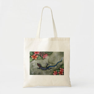 Blue-tailed racer skink tote bag