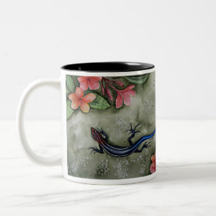 Blue-tailed racer skink Two-Tone coffee mug