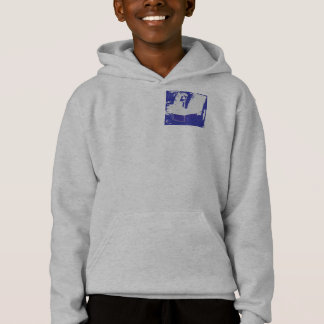 Blue "Take to the Road" Graphic Hoodie