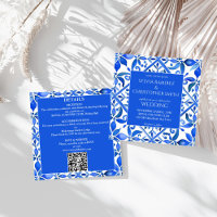 Blue Talavera Spanish tiles all in one wedding