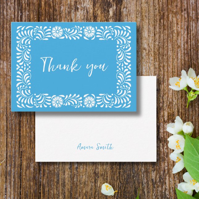 Blue Talavera thank you Card (Creator Uploaded)