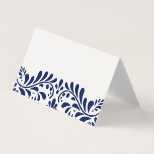Blue Talavera Tile Fiesta Place Card Table Decor