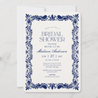 Blue Talavera Tile Spanish Fiesta Bridal Shower