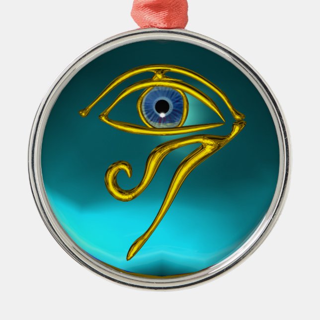 BLUE TALISMAN , Aquamarine Metal Tree Decoration (Front)