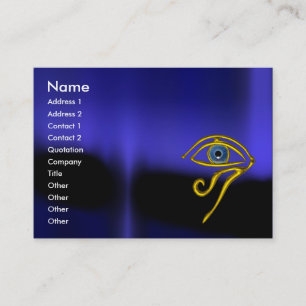 BLUE TALISMAN black yellow Business Card
