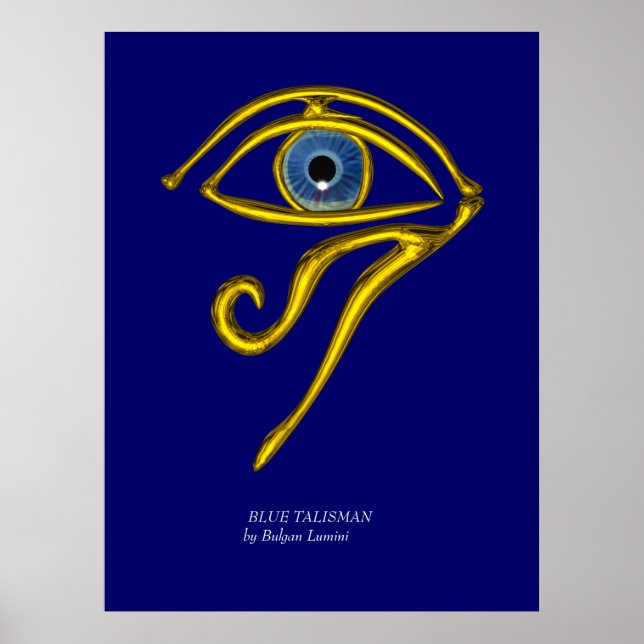 BLUE TALISMAN / GOLD HORUS EYE POSTER (Front)