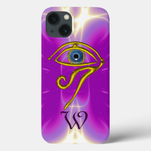 BLUE TALISMAN MONOGRAM  Pink Fuchsia Purple iPhone 13 Case