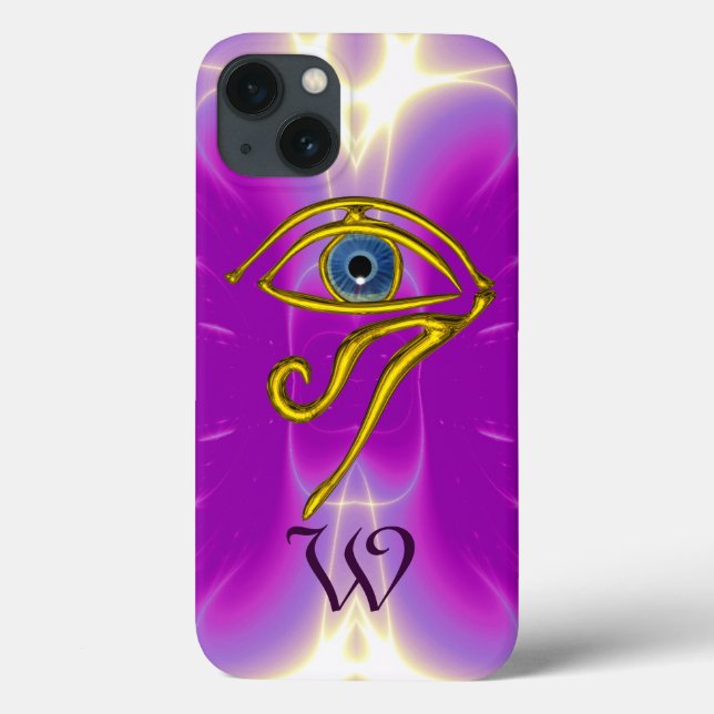 BLUE TALISMAN MONOGRAM  Pink Fuchsia Purple Case-Mate iPhone Case (Back)