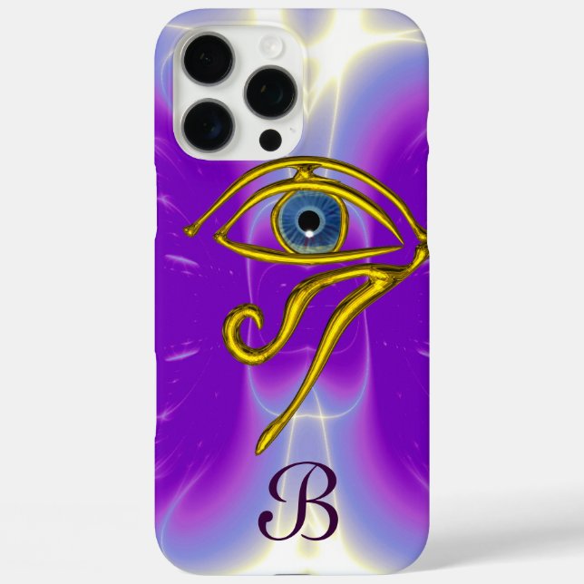 BLUE TALISMAN MONOGRAM  Pink Fuchsia Purple Case-Mate iPhone Case (Back)