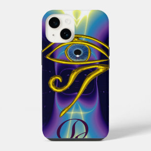BLUE TALISMAN MONOGRAM Violet Purple White iPhone Case
