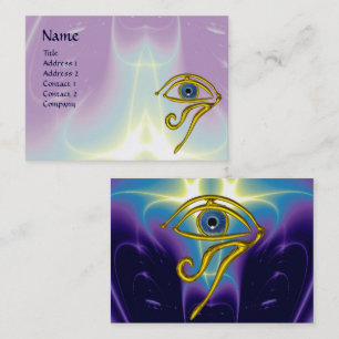 BLUE TALISMAN, purple violet white Business Card