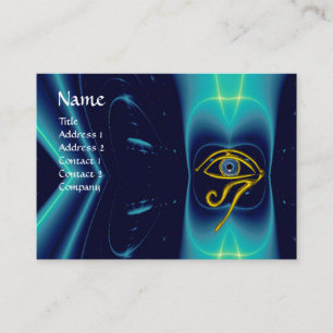 BLUE TALISMAN, purple  white Business Card