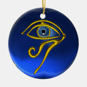 BLUE TALISMAN ,Sapphire Ceramic Tree Decoration