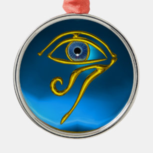 BLUE TALISMAN , Sapphire Metal Ornament