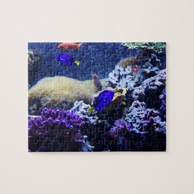 Blue Tang Fish Painting Puzzle (Horizontal)