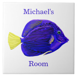 Blue Tang Fish Room Ceramic Tile