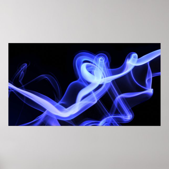 Blue Tango Picture - Abstract Poster (Front)