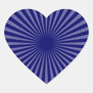 Blue Target - Heart Sticker