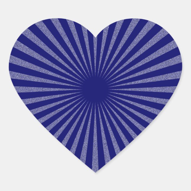 Blue Target - Heart Sticker (Front)