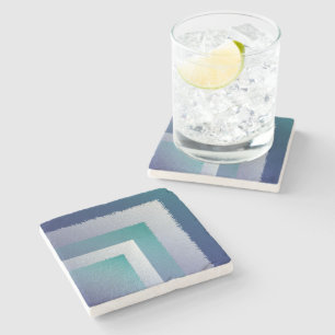 blue teal gray ex pastel stone coaster